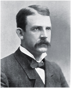 Albert Goodwill Spalding (1849 – 1915) American pitcher, manager and executive in the early years of professional baseball, and the co-founder of A.G. Spalding sporting goods company. Image shot 1800. Exact date unknown.