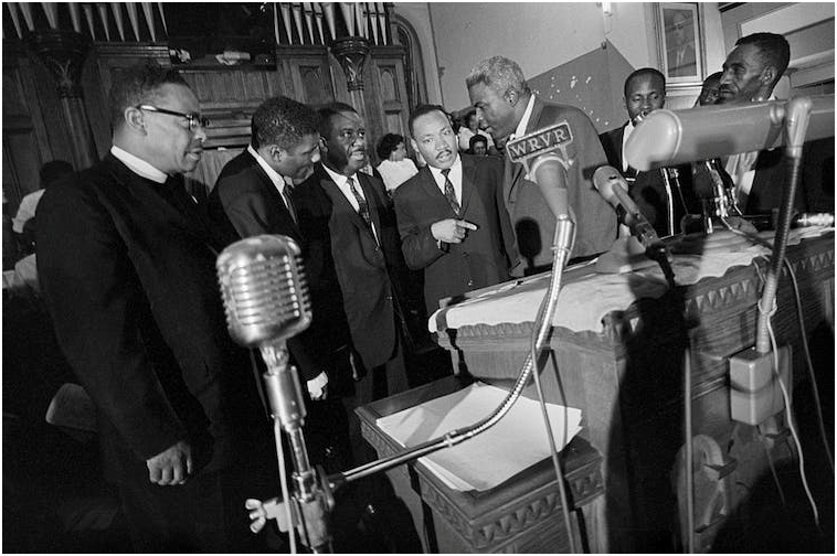 Jackie Robinson with Dr. King